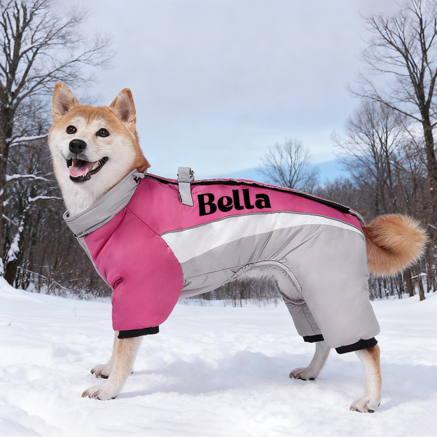 Personalized Pet Winter Warm Windproof Puffer Jacket | BKPet276