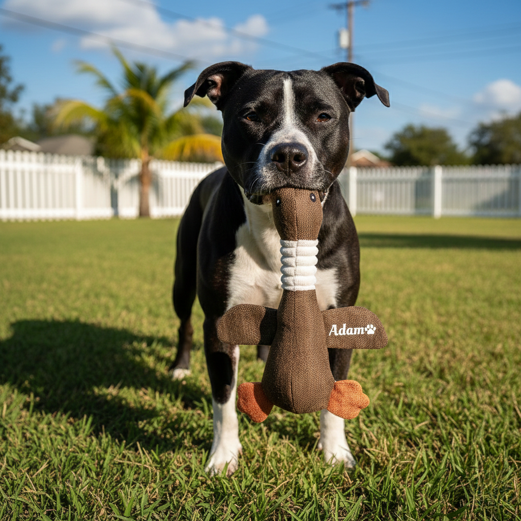 Personalized Pet Unique Duck Squeaky Toy | BKPet298