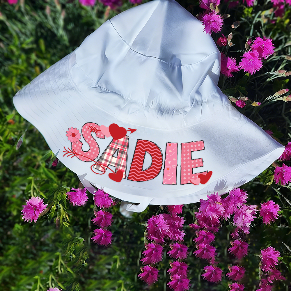 Personalized Valentine's Summer Sun Protection Bucket Hat | ValGift01