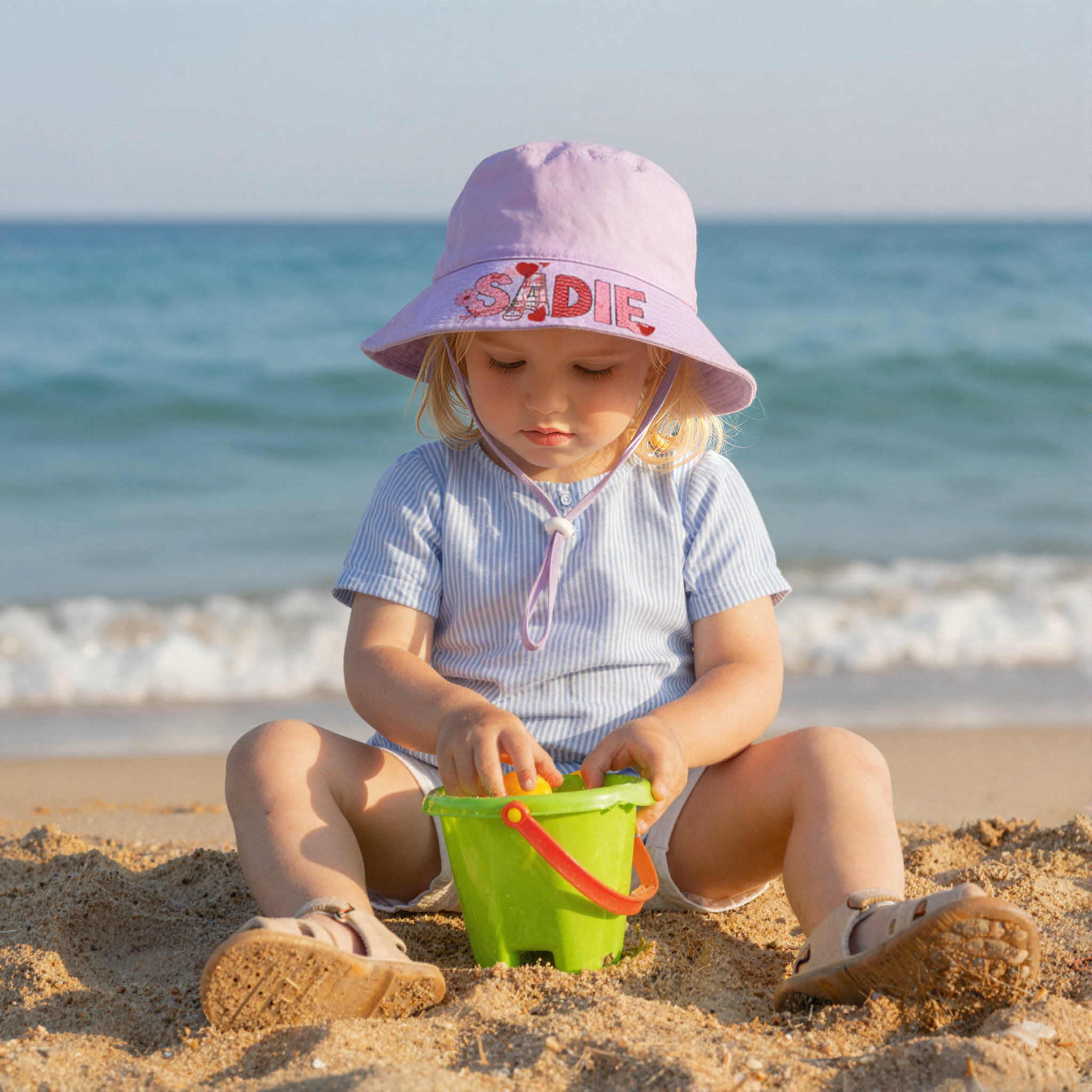 Personalized Valentine's Summer Sun Protection Bucket Hat | ValGift01
