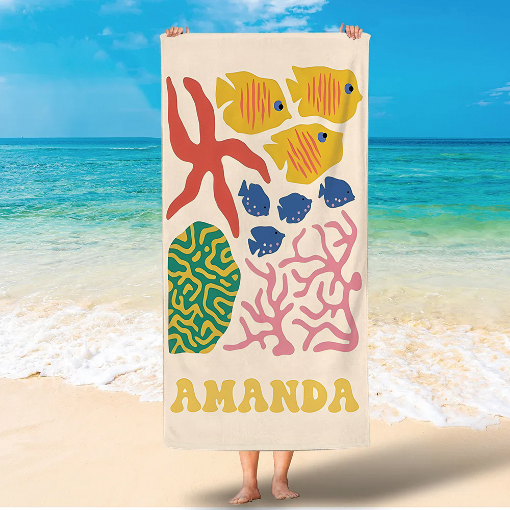 Personalized Lovely Kid Towel for Summer & Beach | CWTowel185