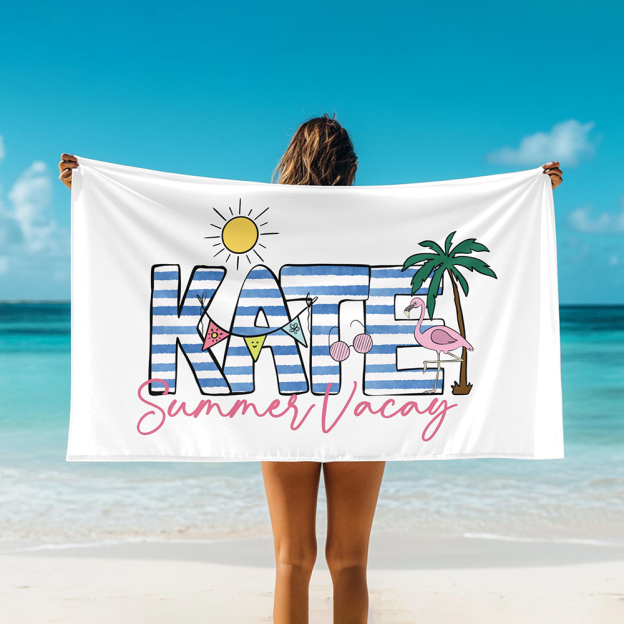 Personalized Lovely Kid Towel for Summer & Beach | CWTowel188