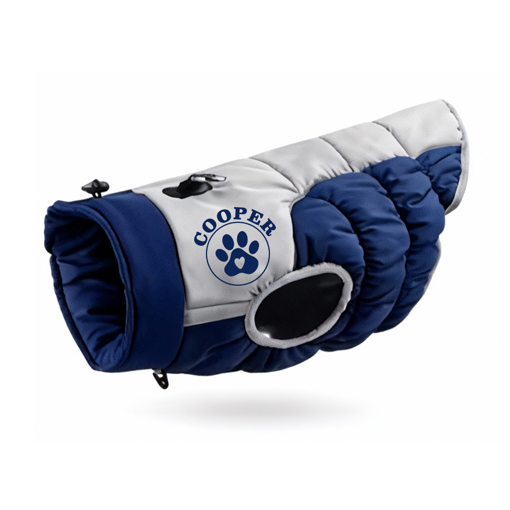 Personalized Pet Winter Warm Reflective Safety Puffer Vest | BKPet308