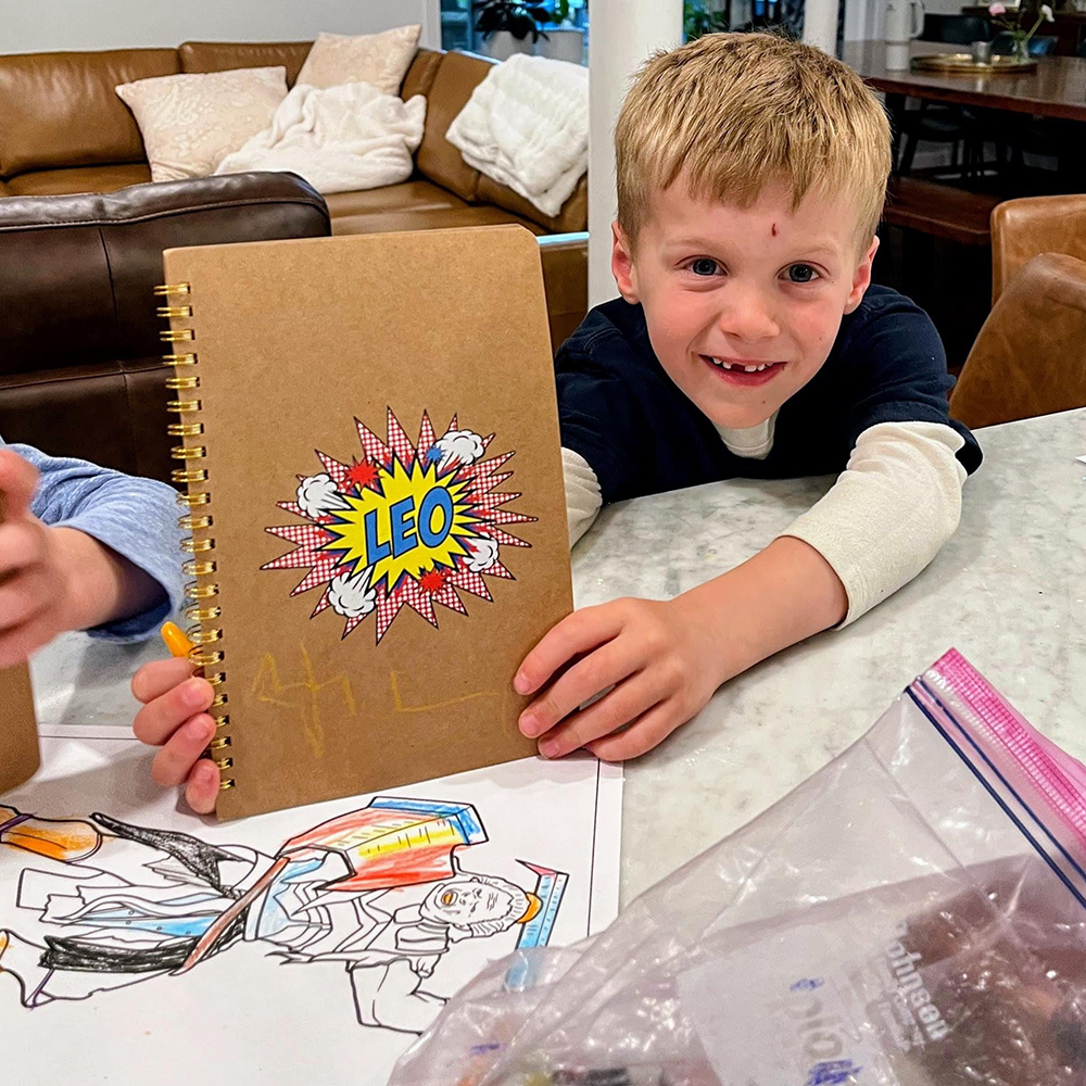 Personalized Kids School Journal Comic Notebook | CWToy173