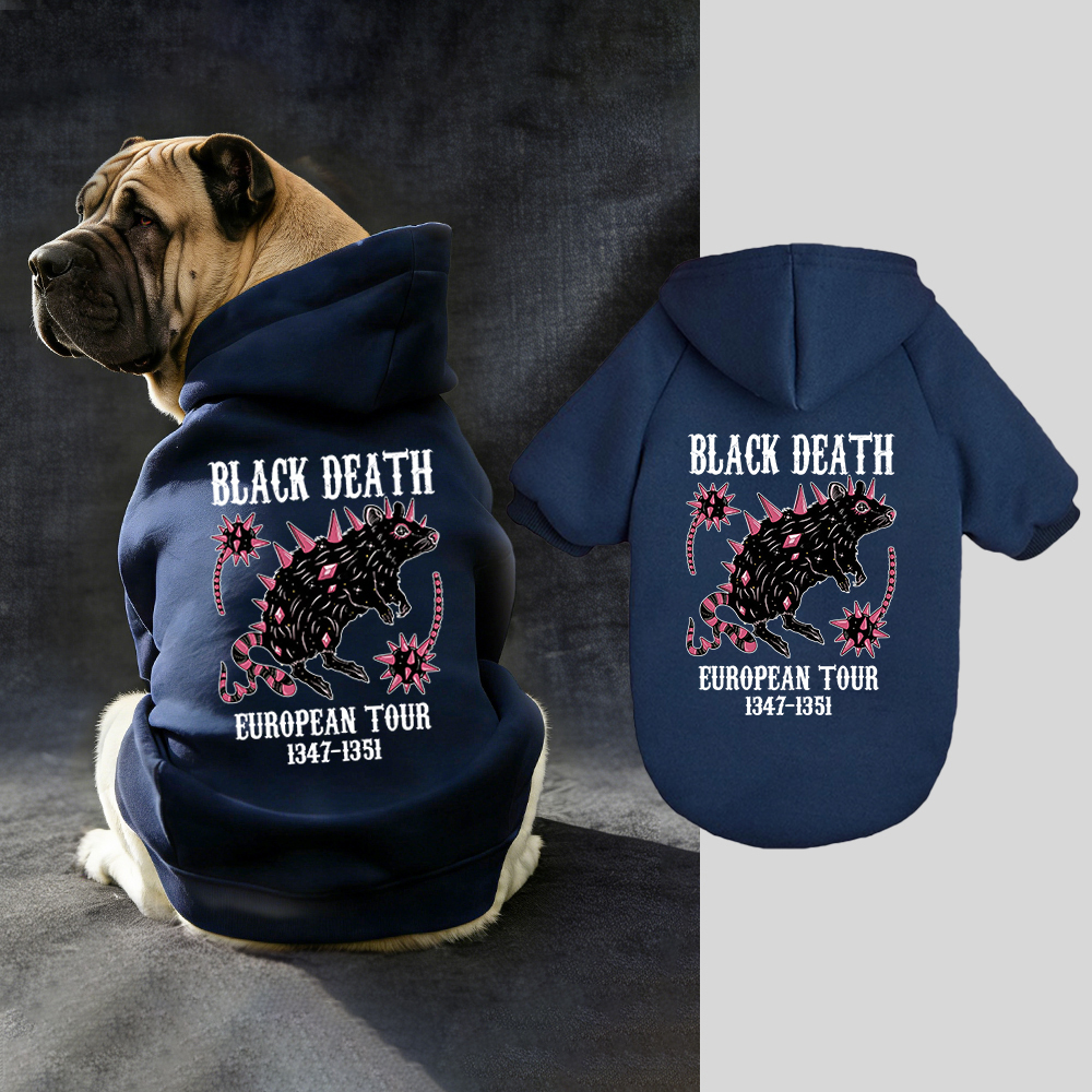 Black Death European Dour Puppy Hoodie | BKPet317