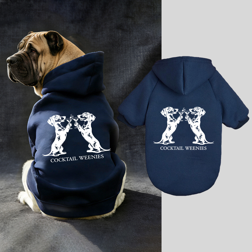 COCKTAIL WEENIES Puppy Hoodie | BKPet337