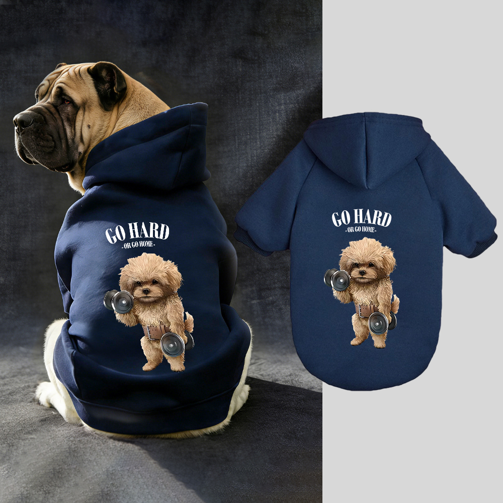 GO HARD OR GO HOME Puppy Hoodie | BKPet338