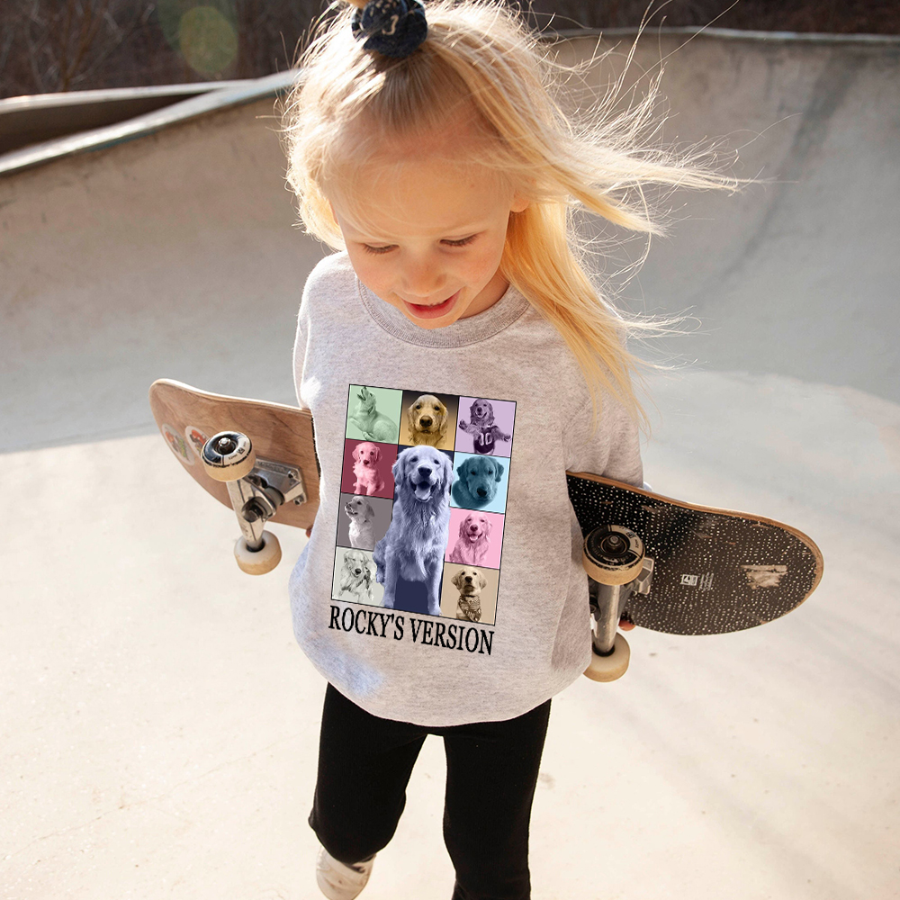Personalized Pet Version Collage Crew Neck Sweatshirt | BKPet352
