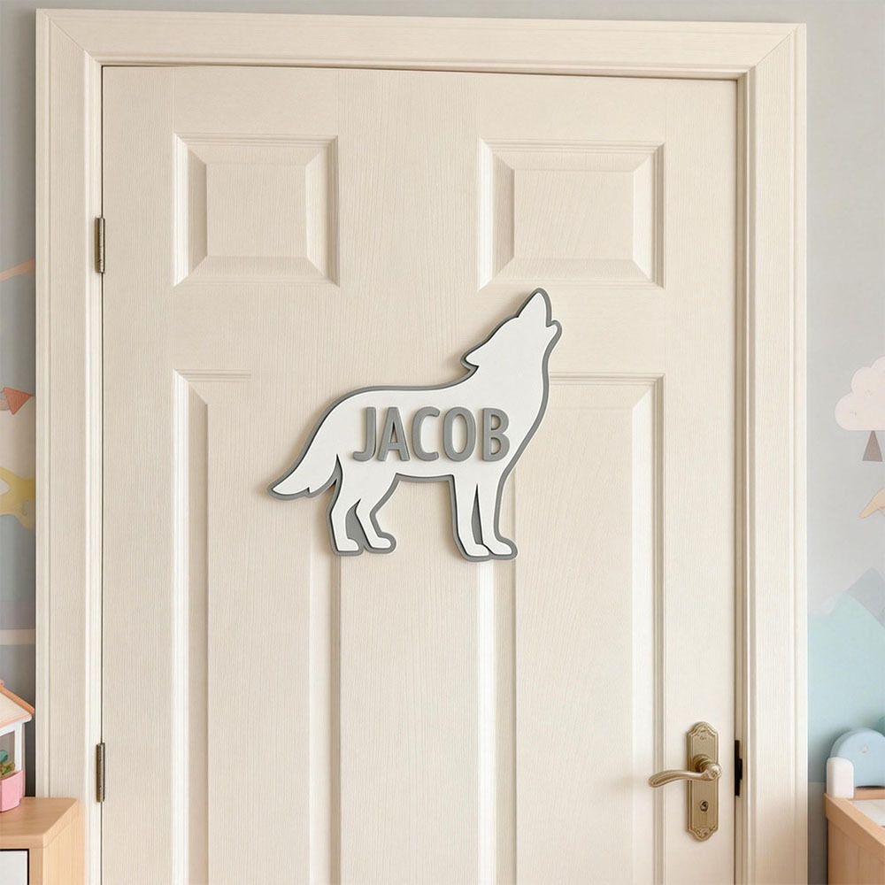 Personalized Animal Bedroom Decoration Door Sign | CWBaby390
