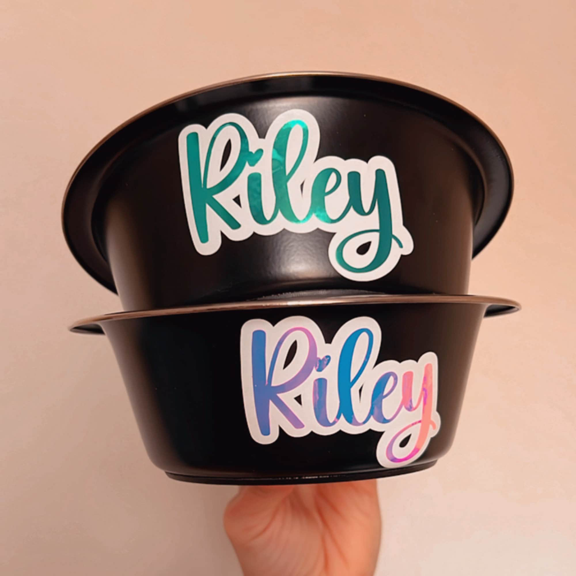 Personalized Pet Stainless Steel Anti-slip Food Bowl | BKPet368