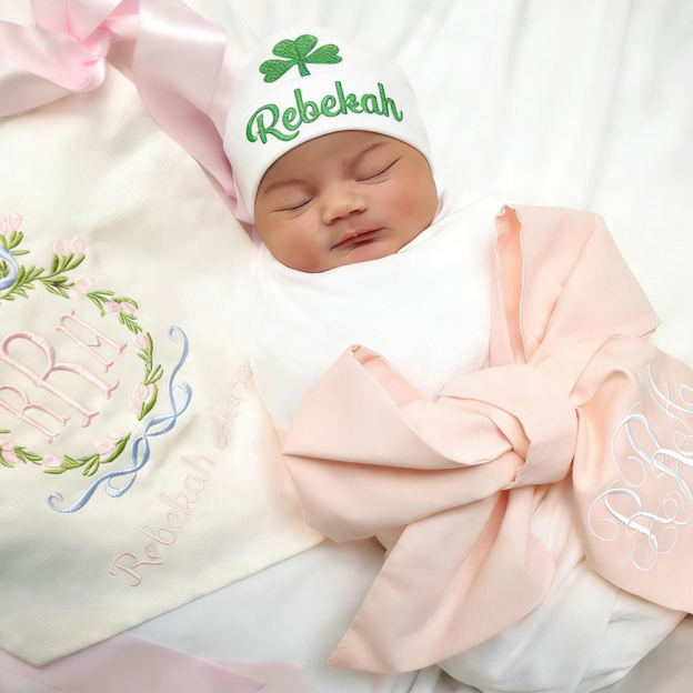 Personalized Embroidery St. Patrck's Baby Beanie for Comfort & Unique | HSKid83