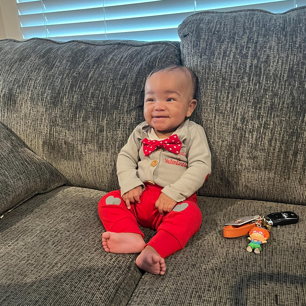 Personalized Baby 1st Valentines Day Bowtie Outfit Set | CWBaby168