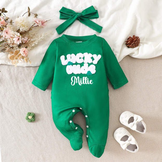 Personalized St. Patrick's Day Baby Outfit Set | CWBaby396
