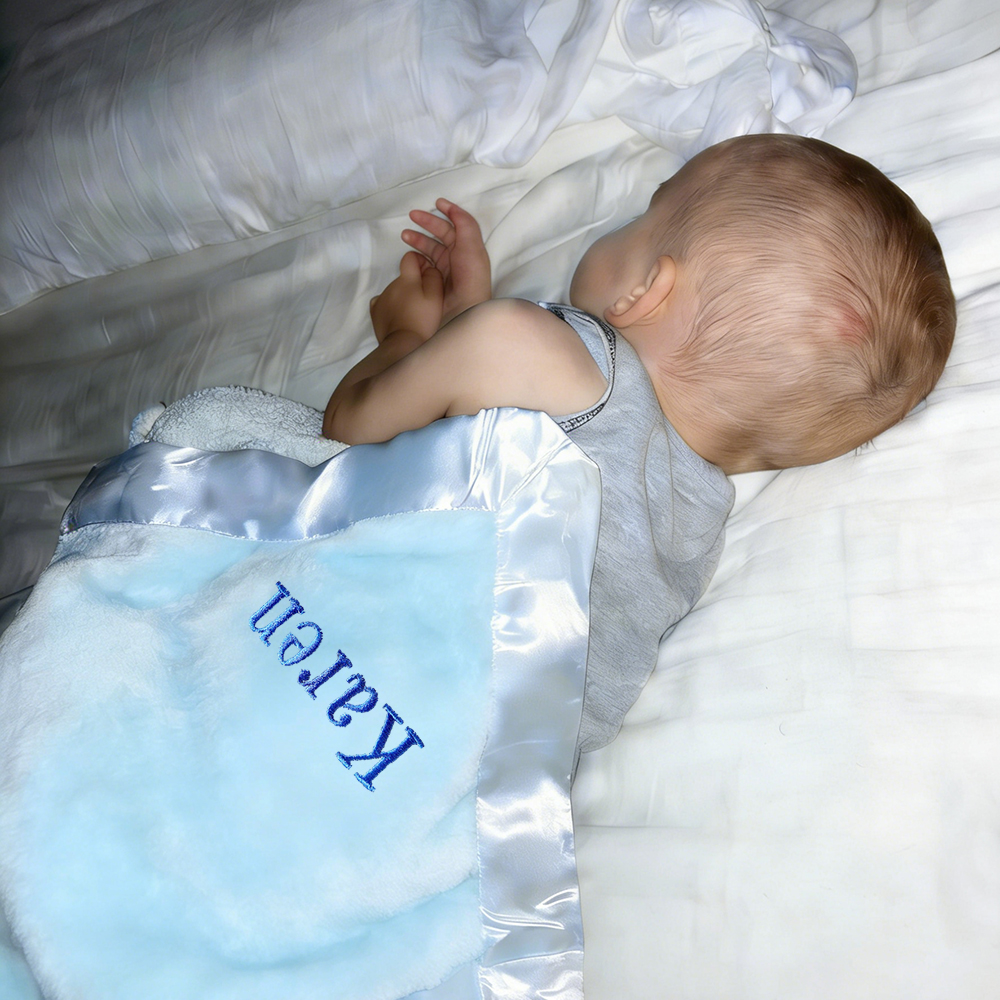 Personalized Embroidered Soft Plush Baby Blanket | CWBaby396