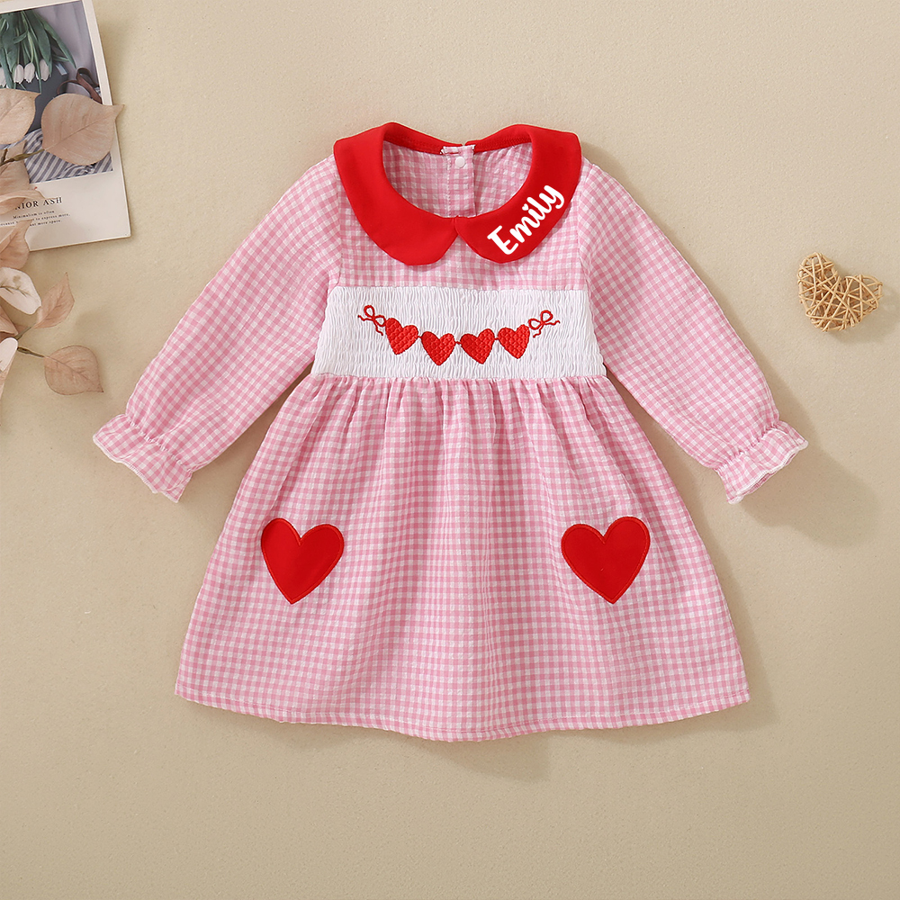 Personalized Baby Girl Valentine's Day Lovely Dress | ValGift16