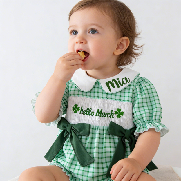 Personalized St. Patrick's Day Baby Outfit Set | CWBaby415