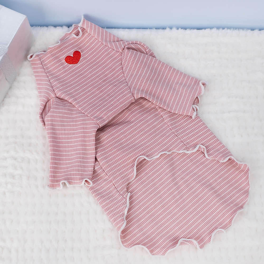 Personalized Embroidery Pet Cozy Cotton Sleepwear Pajamas | BKPet398