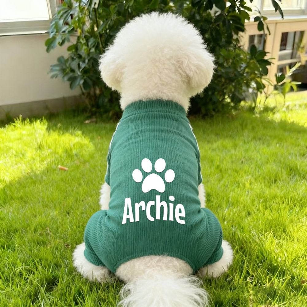 Personalized Pet Soft Striped Long Sleeves Sweatshirt | BKPet406