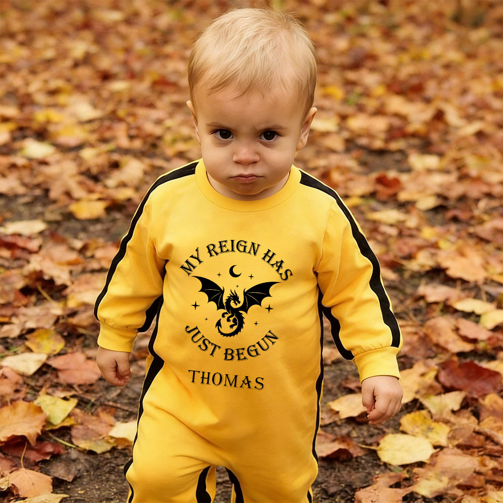 Personalized Baby My Reign Dragon Romper | CWBaby432