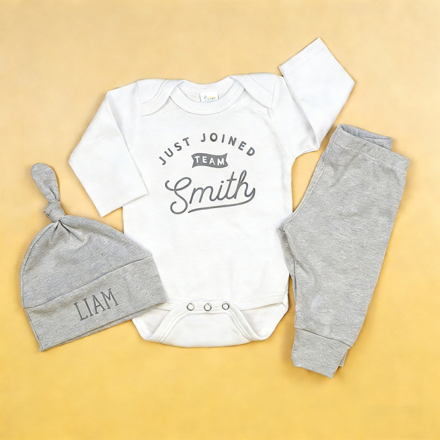 Personalized Baby Coming Home Romper Onesie Set | CWBaby123