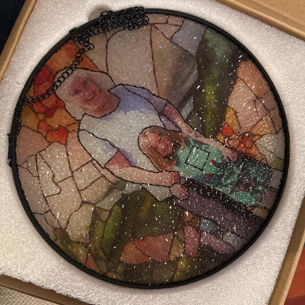 Personalized Family Portrait Window Hanging Ornament | CWGift32