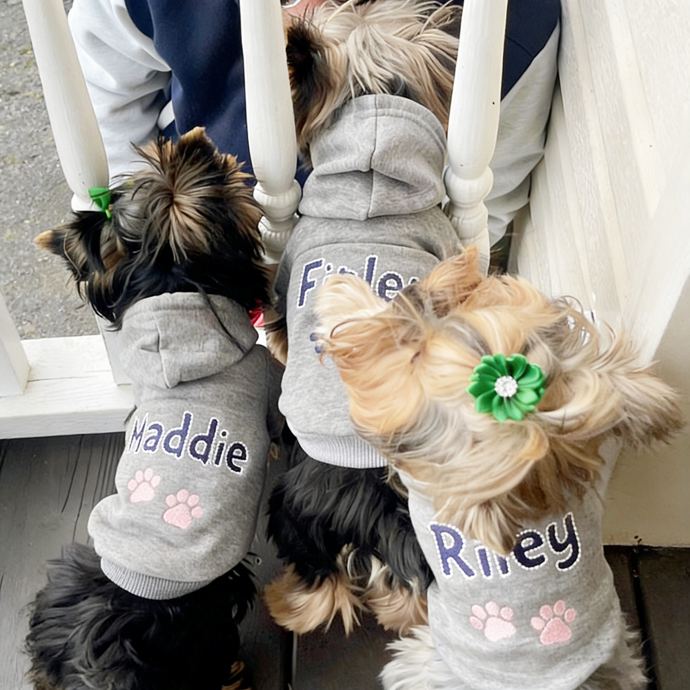 Personalized Embroidered Pet Comfortable Soft Hoodie | BKPet419