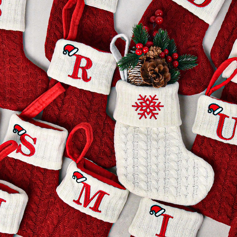 Personalized Christmas Stocking with Initial or Name | MCGift08