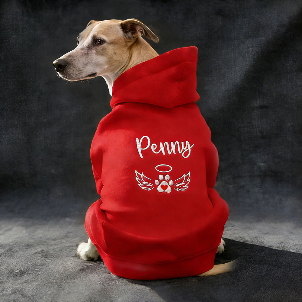 Personalized Embroidered Pet Comfortable Soft Hoodie | BKPet420