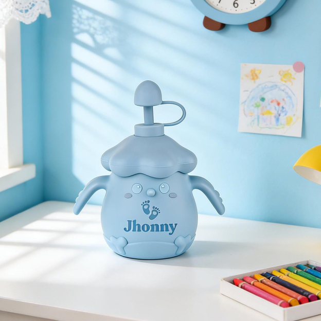 Personalised Baby Food Grade Sippy Silicone Cup | CWBaby450