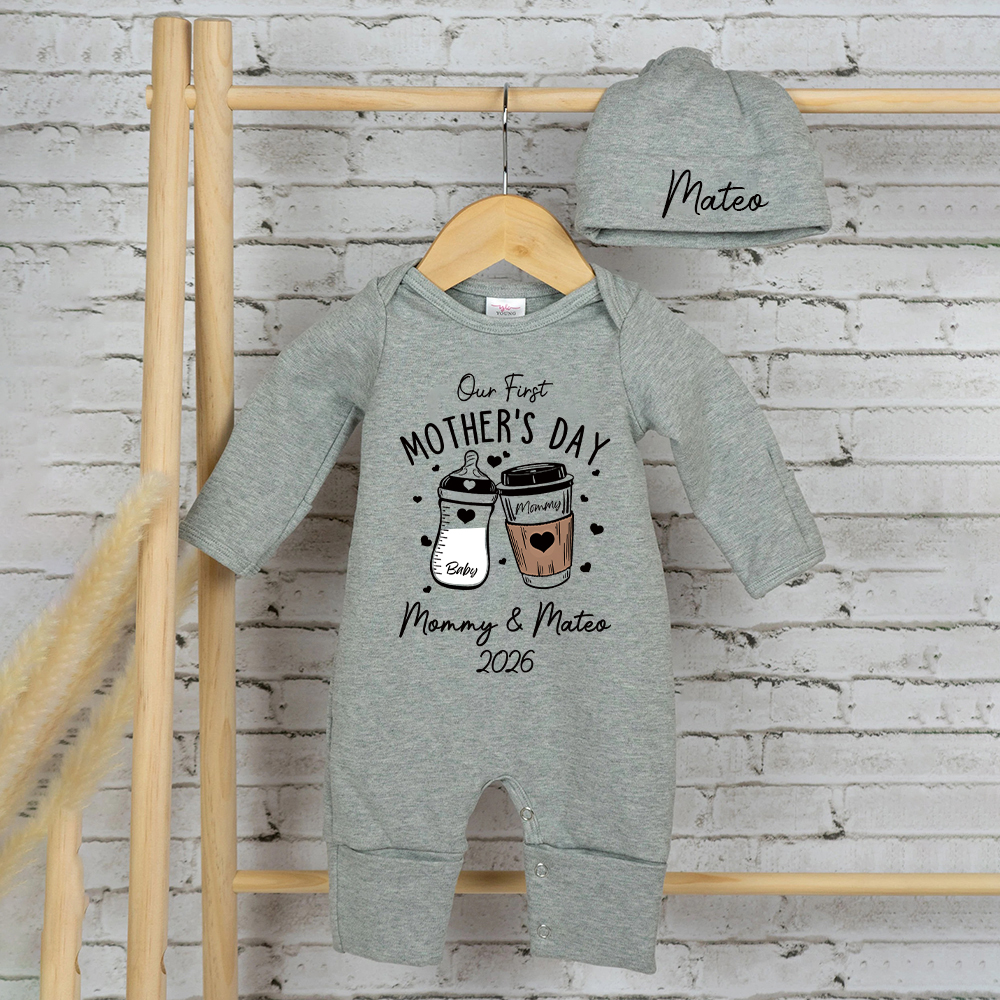Personalized My First Mother's Day Baby Coming Home Outfit | CWBaby453