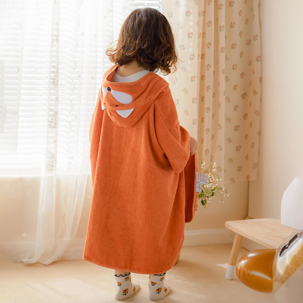 Personalized Embroidery Animal Hooded Baby Towel | CWBaby457