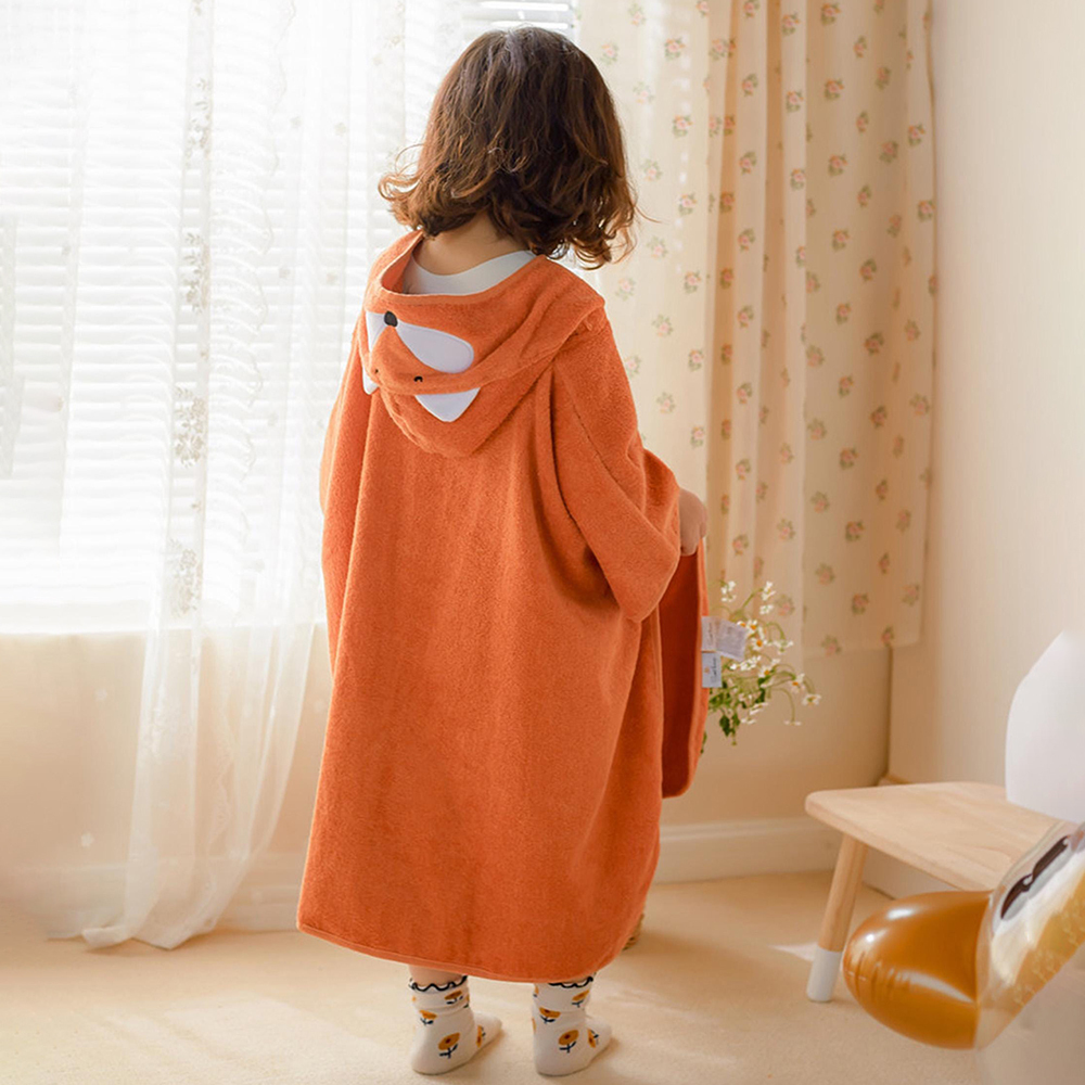 Personalized Embroidery Animal Hooded Baby Towel | CWBaby457