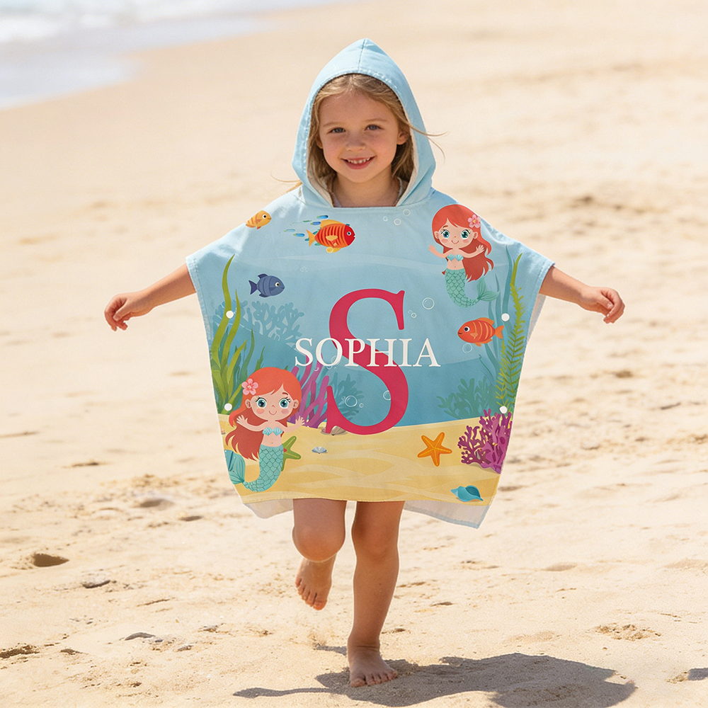 Personalized Hooded Beach Towel for Summer & Beach | CWHTowel46