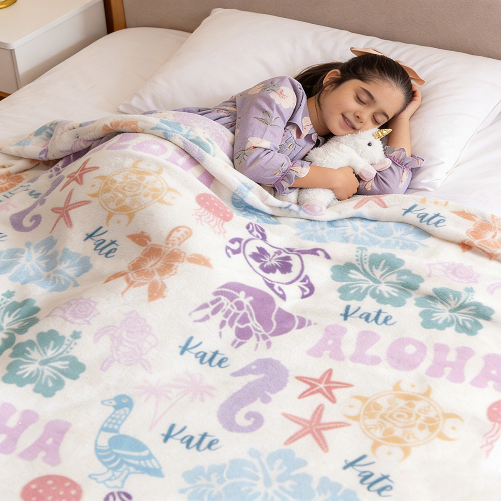Personalized Lovely Kid Blanket for Comfort & Unique | BKKid188