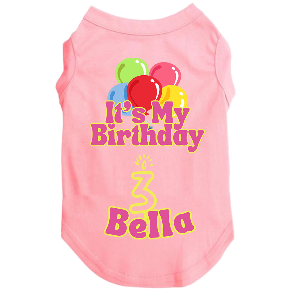 Personalized It’s My Birthday Pet Shirt | BKPet449