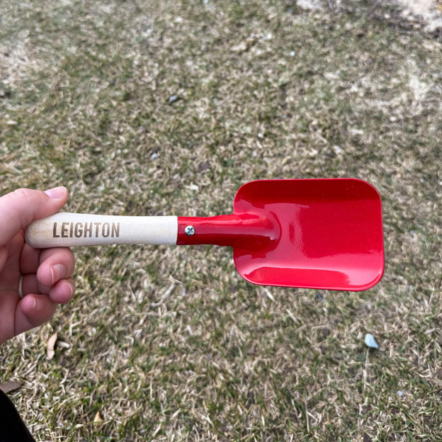 Personalized Kid Beach Wooden Handle Metal Shovel | CWBeach229