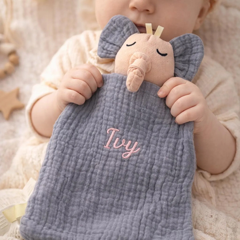 Personalized Baby Embroidery Comforter Sleep Toy | CWToy185