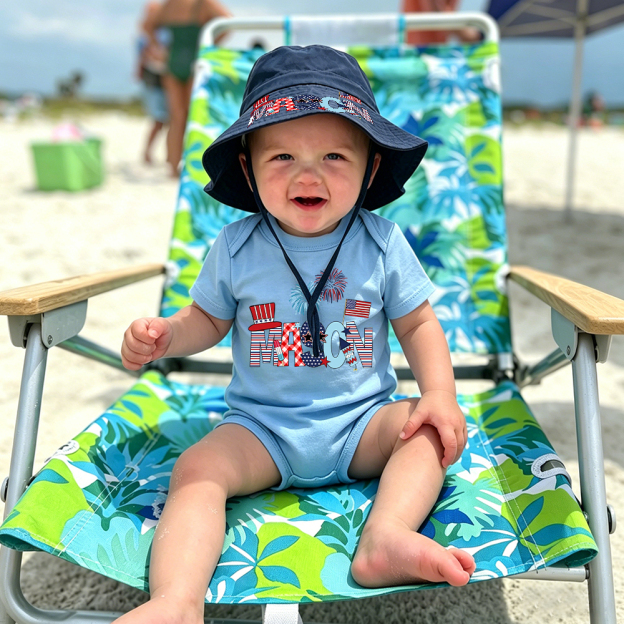 Personalized The 4th of July Bucket Hat & Romper/T-Shirt | CWBaby485