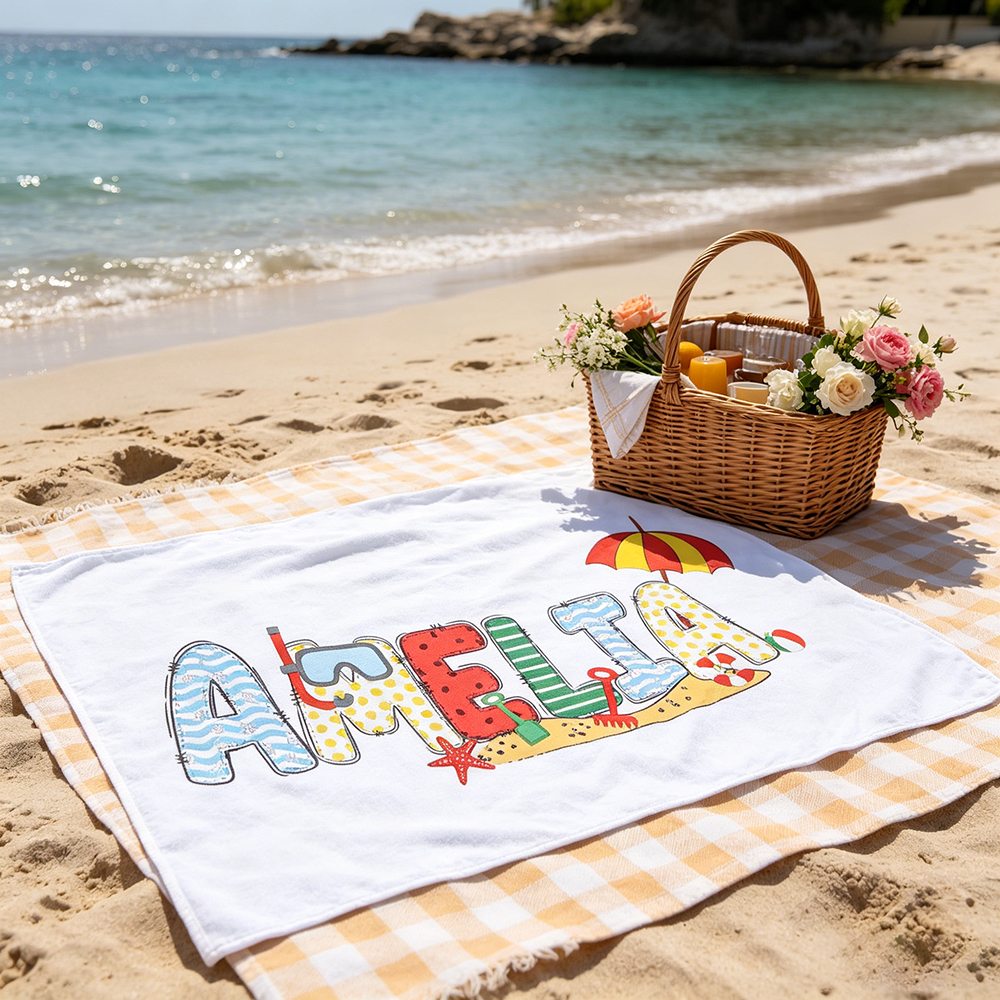 Personalized Lovely Kid Towel for Summer & Beach | CWTowel195