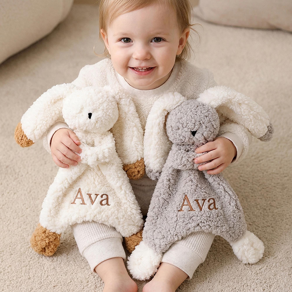 Personalized Kid's Lovely Soft Lambswool Baby Comfort Toy | CWToy190