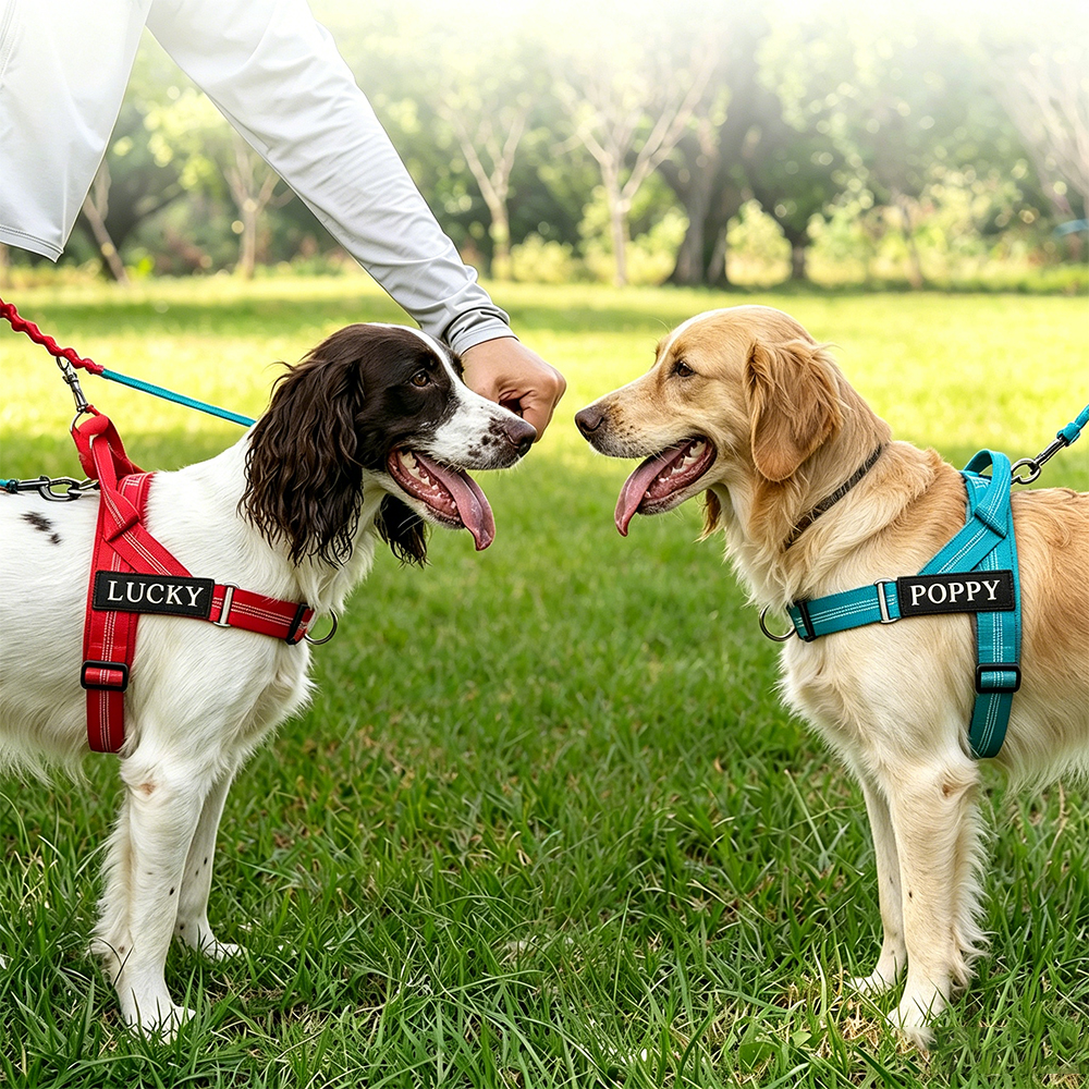 Personalized Easy-on Dog Harness & Leash Set | BKPet462
