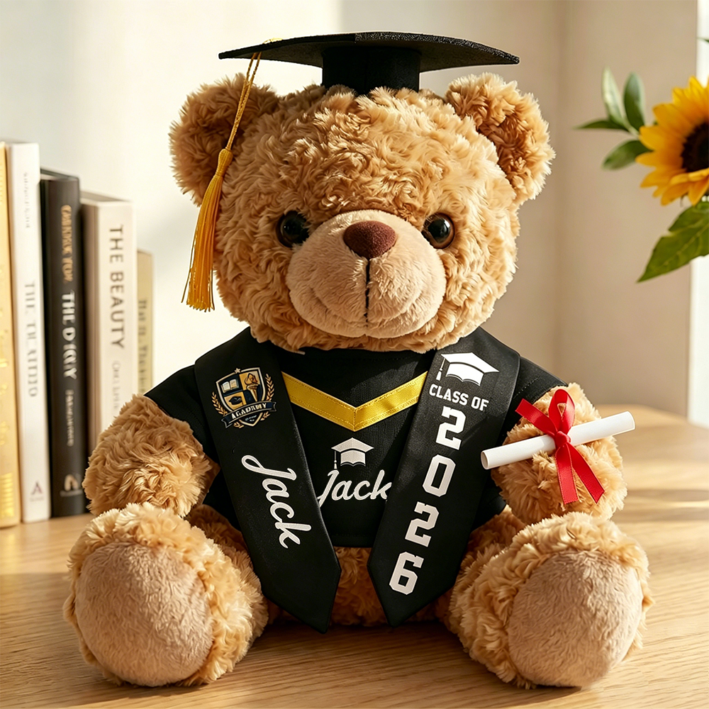 Personalized Plush Graduation Teddy Bear Gift | CWGift74