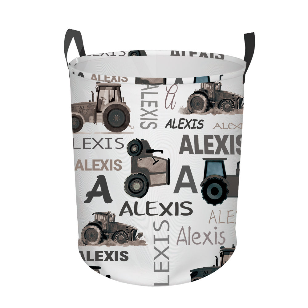 Personalized Laundry Collapsible Baskets with Handle | | CWBasket03