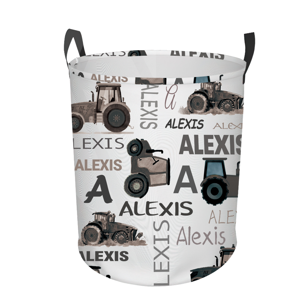 Personalized Laundry Collapsible Baskets with Handle | | CWBasket03
