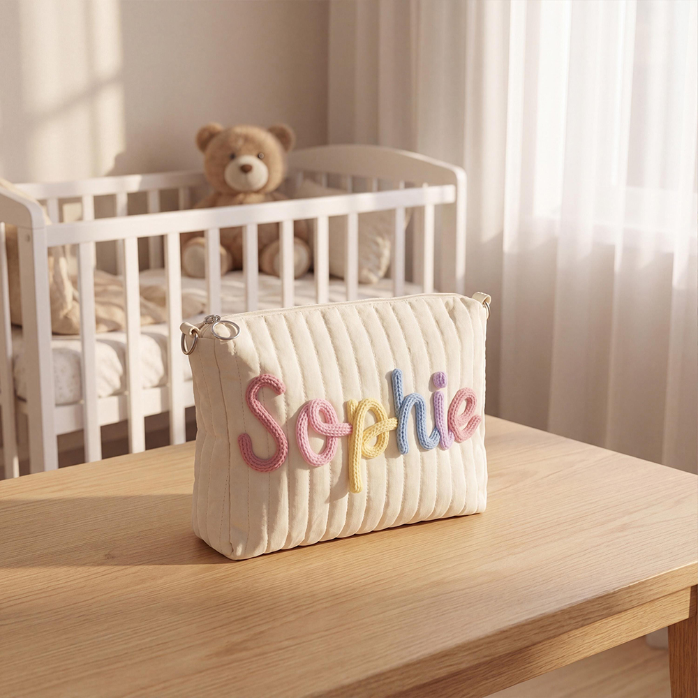 Personalized Hand Embroidery Stroller Organizer Pouch | CWPack363