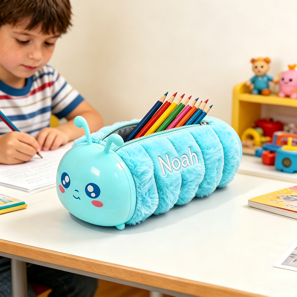 Personalized Embroidered Kids Funny Animals Pencil Case | CWPack377