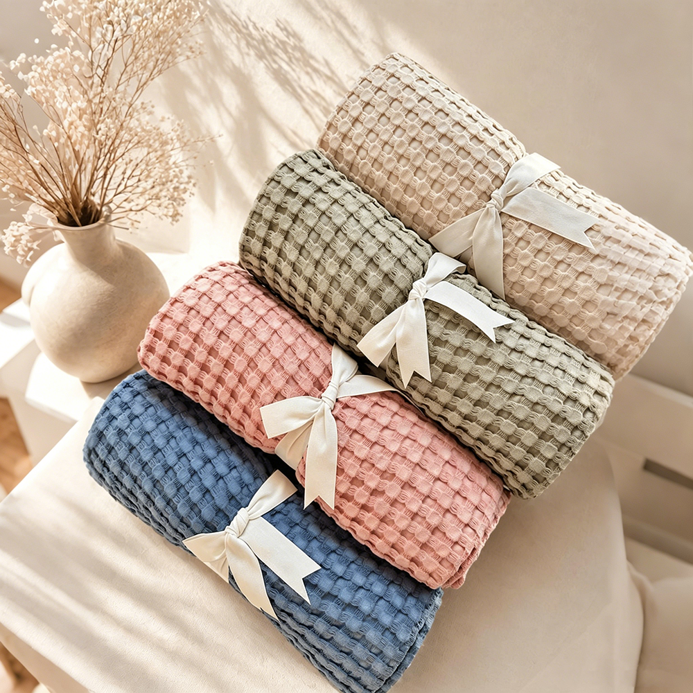 Personalized Embroidered Baby Waffle Blanket | CWBaby508