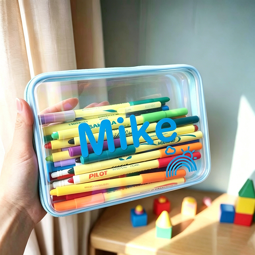 Personalized Kids Hard Shell Zipper Pencil Box | CWPack374
