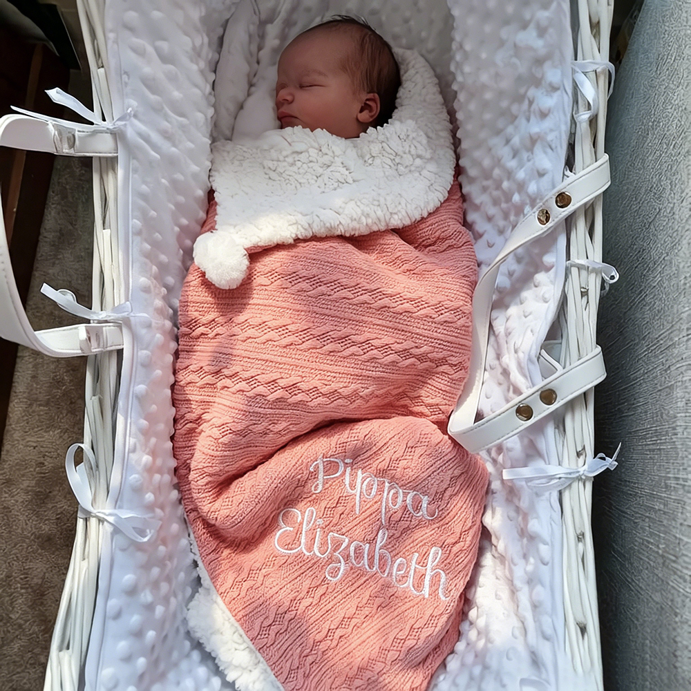 Personalized Embroidered Soft Fleece Baby Blanket | CWBaby80
