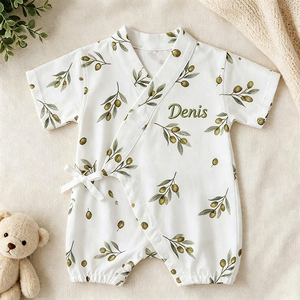 Personalized Baby Kimono Romper | CWBaby510